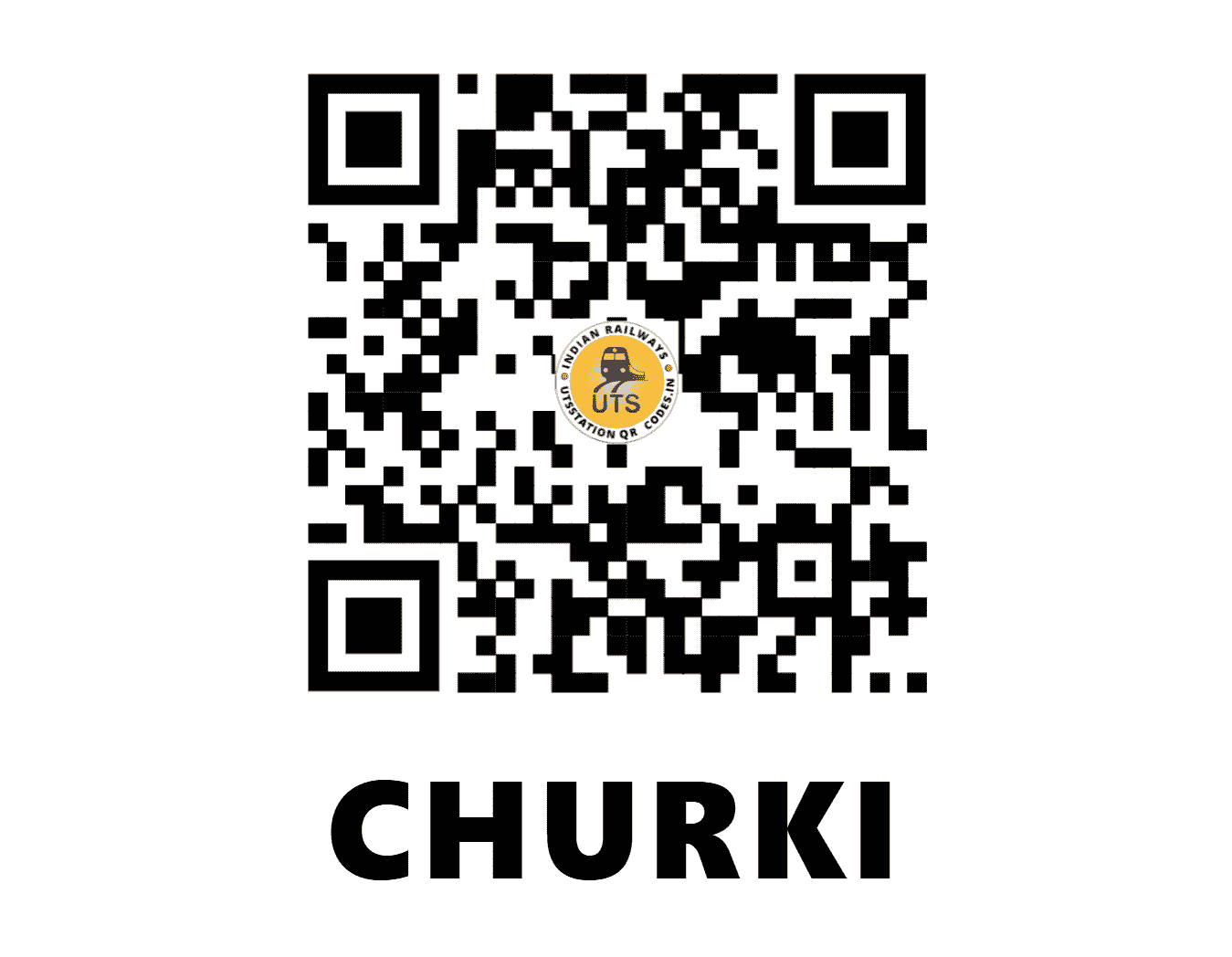 UTS QR Code for CHURKI - CHRK (EC - MADHYA PRADESH)